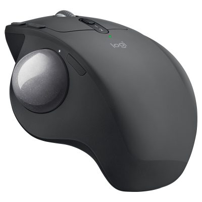 Logitech MX Ergo - souris sans fil ergonomique avec trackball pour droitier - noir