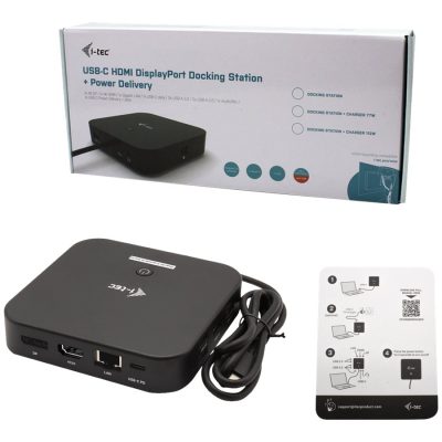 i-Tec - Station d'accueil - USB-C 3.1 / Thunderbolt 3 - HDMI, DP++ - GigE