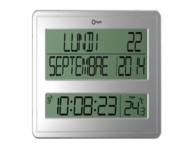 ORIUM by CEP RC - horloge digital - 43 x 32.5 cm - argent
