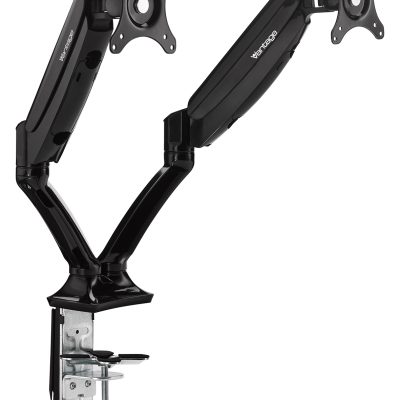 Burocean -  Bras support pour 2 écrans jusqu'à 27 pouces - noir