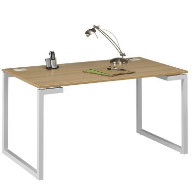 Bureau SUNDAY - 140 cm - Pieds cadre - Chêne