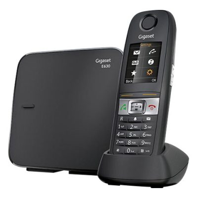 Gigaset E630 - téléphone sans fil - argent