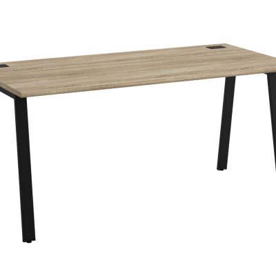 Bureau MAMBO - 140 cm - Pieds métal - Chêne Sonoma/noir