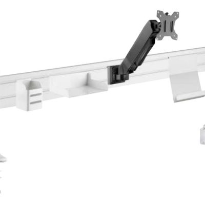 Unilux Ergo Station - Organiseur de bureau ergonomique avec bras support-écran