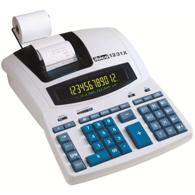 Rexel Ibico Professional 1231X - Calculatrice imprimante - LCD - 12 chiffres - alimentation batterie