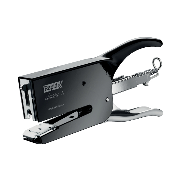 Rapid - Pince Agrafeuse Classic K1+ - capacité de 50 feuilles - agrafes 26/6 ou 26/8+ - Noir