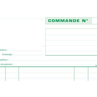 Exacompta - 5 Manifolds Carnets de commandes - 50 dupli - A4