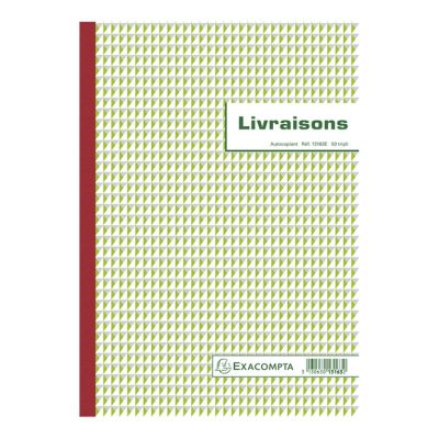 Exacompta - 5 Manifolds Carnets de livraisons - 50 tripli - A4