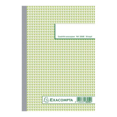 Exacompta - 10 Manifolds quadrillés 5x5 - 50 dupli - A5