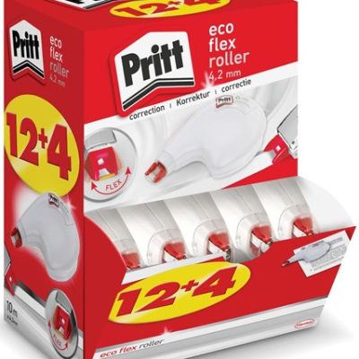 Pritt Eco Flex - 12+4 Rollers de correction rechargeables - 4,2 mm x 10 m