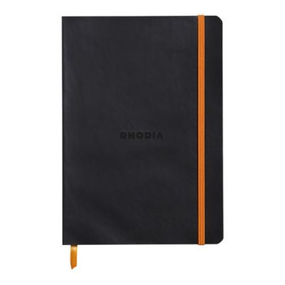 RHODIA Rhodiarama - Carnet souple A5 - 160 pages - pointillés - noir