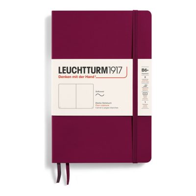 Leuchtturm1917 - Carnet de notes souple B6+ - uni - bordeaux