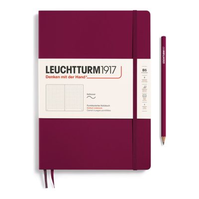 Leuchtturm1917 - Carnet de notes souple B5 - pointillés - bordeaux