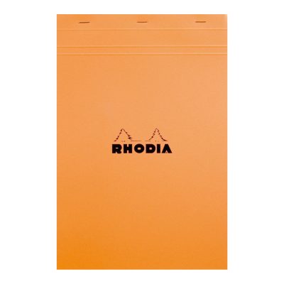 Rhodia - Pack de 5 Blocs notes - A4 + - 80 pages - petits carreaux - 80g - orange