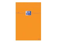 Oxford - Pack de 10 Blocs notes - 7,4 x 10,5 cm - 160 pages - petits carreaux - 80g - orange