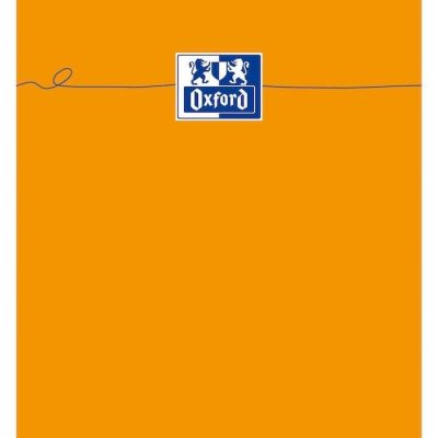 Oxford - Pack de 5 Blocs notes - A4 - 160 pages - petits carreaux - 80g - orange