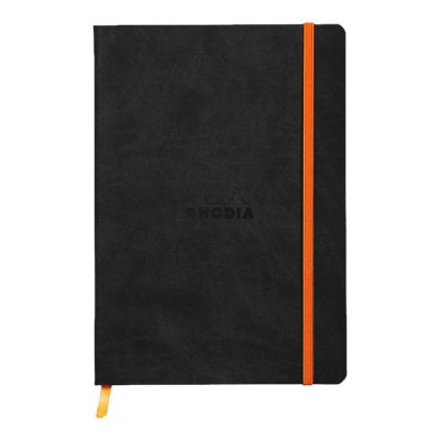 RHODIA Rhodiarama - Carnet souple A5 - 160 pages - ligné - noir