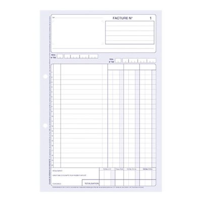 ELVE - 10 Manifolds Carnets de factures - 50 dupli - 21 x 14 cm