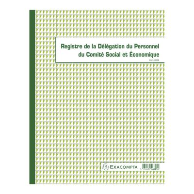 Exacompta - Registre de la délégation du personnel du CSE - 32 x 24 cm